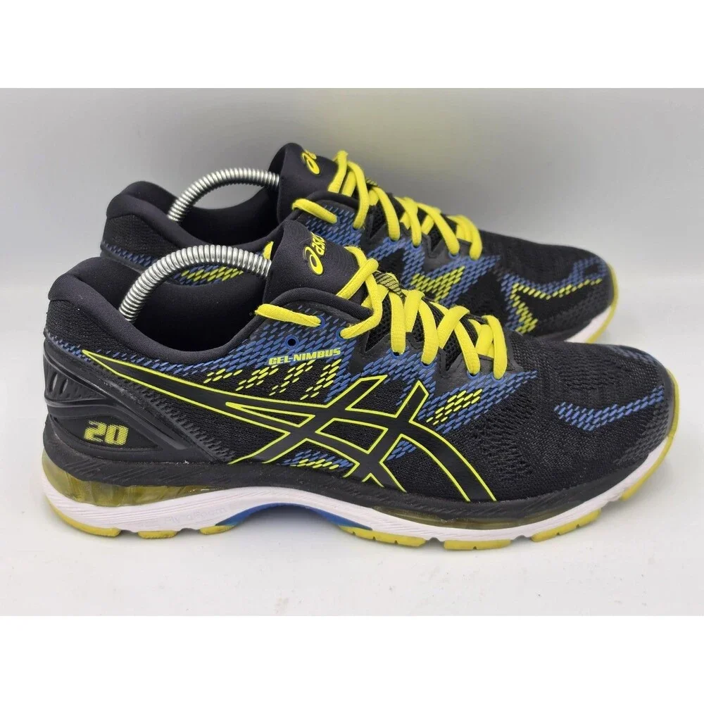 ASICS Gel-Nimbus 20 Shoes Men's 9.5 Black Road Running Athletic Workout Sneakers